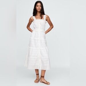 Gap x Doen Eyelet Midi Dress White